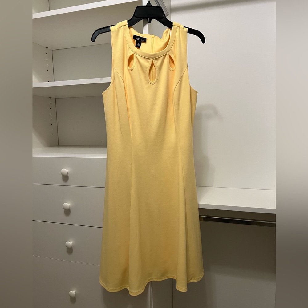 Yellow A-line Dress